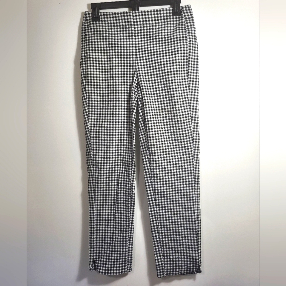 Tribal by Free People checked stretch slacks   women's 4  #2400